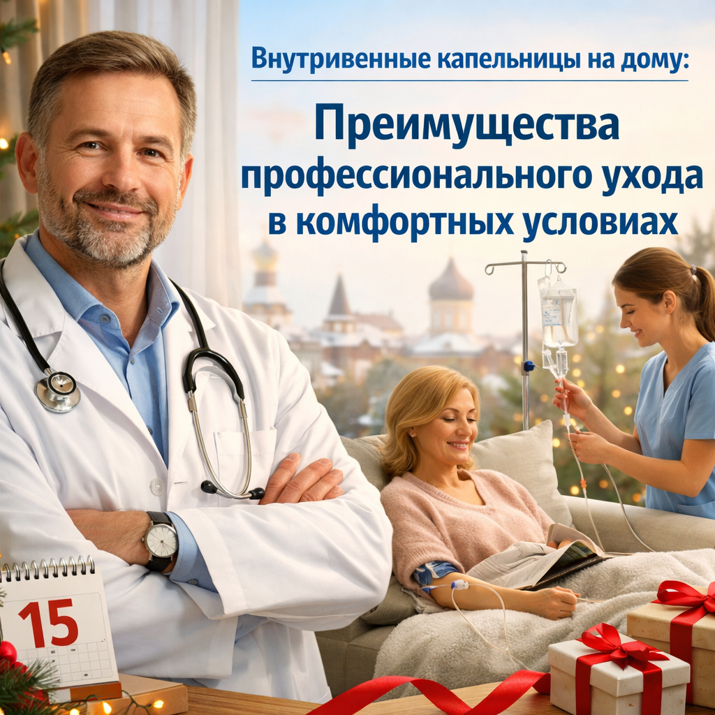 Капельница на дому: преимущества профессиональной помощи в комфортных условиях