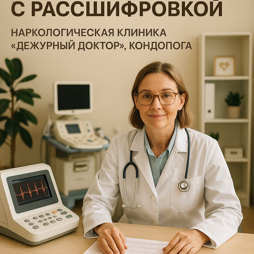 Электрокардиограмма (ЭКГ) с расшифровкой